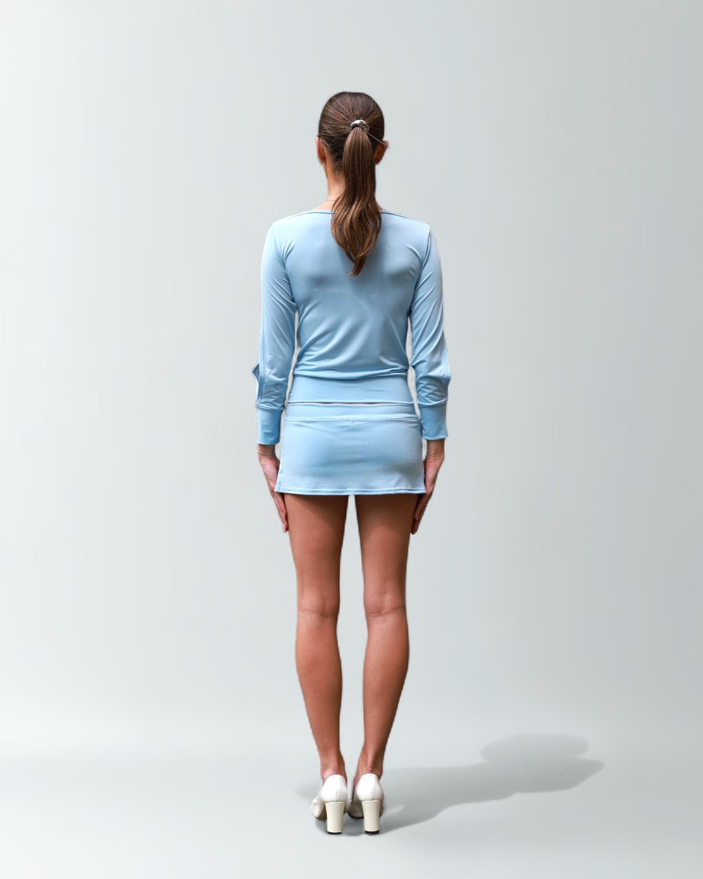 The Dolce Collection - Cut Out Top in Celeste