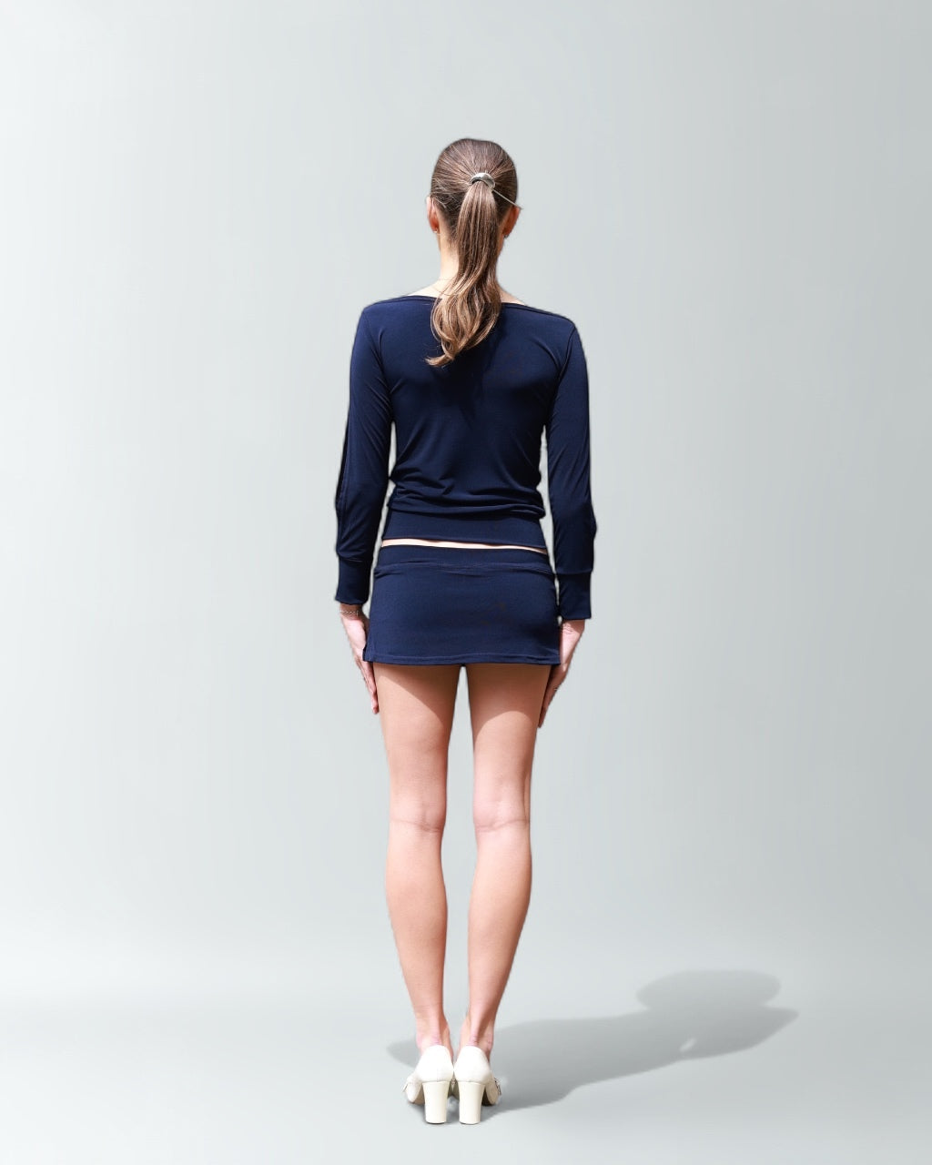 The Dolce Collection - Cut Out Top in Blueberry