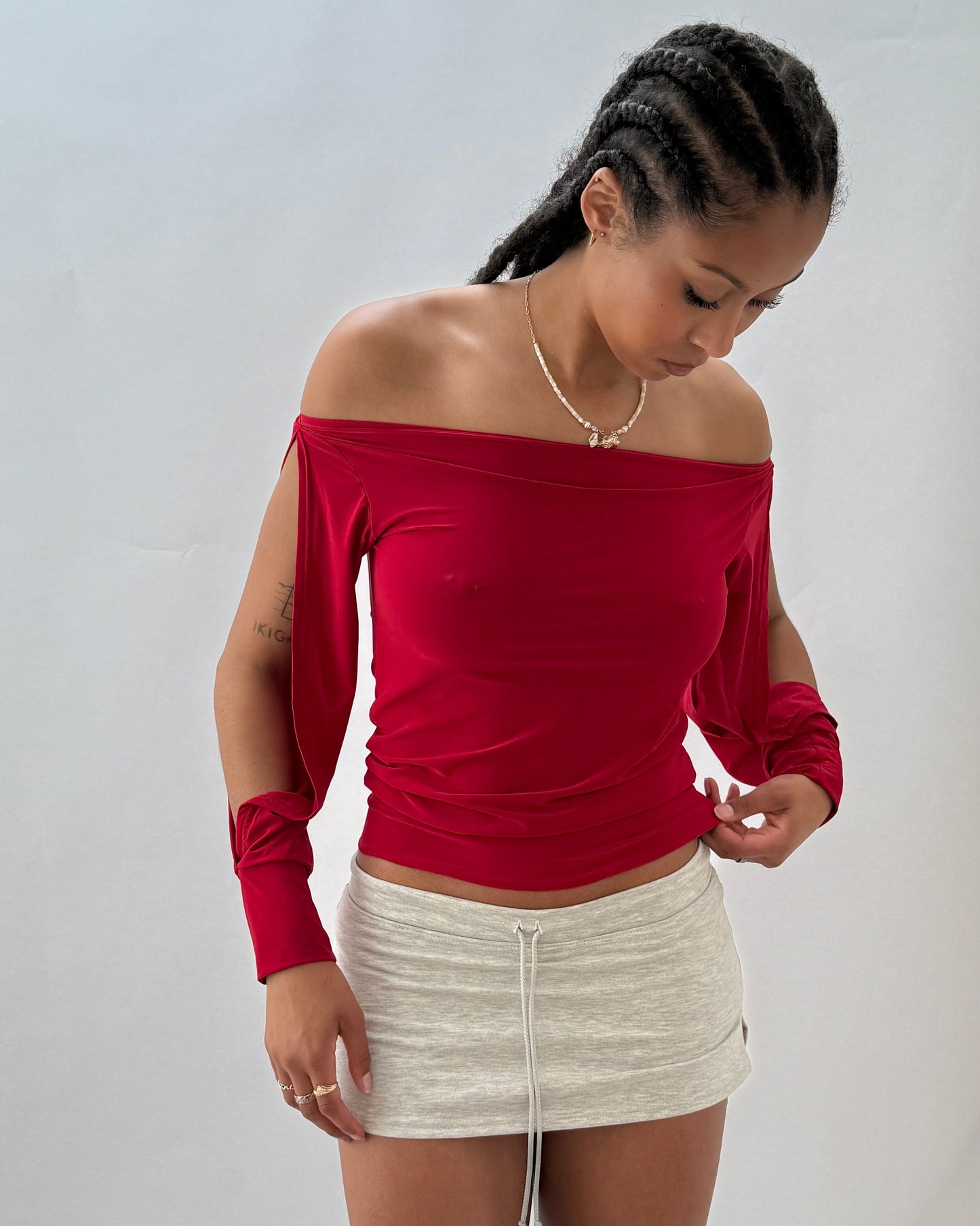The Dolce Collection - Cut Out Top in Pomodoro